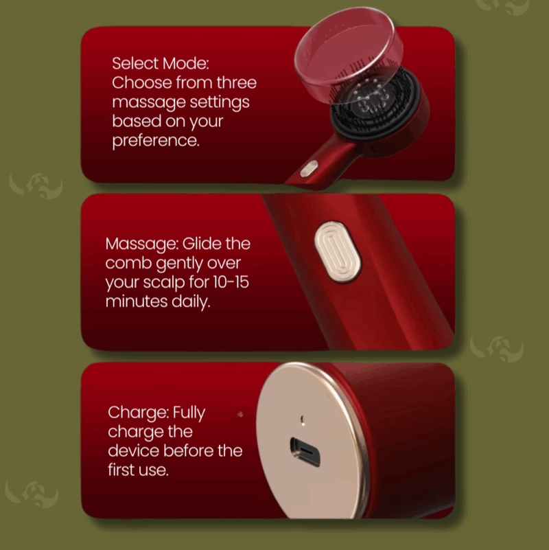 Kisaru Scalp Massage Brush – Silicone Hair & Scalp Stimulator - Image 3