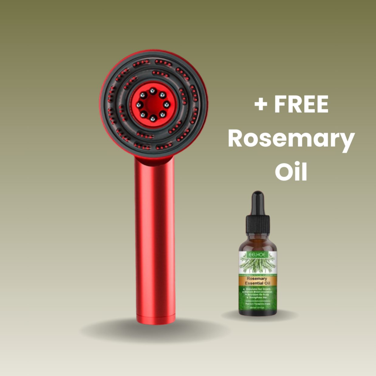 Kisaru Scalp Massage Brush – Silicone Hair & Scalp Stimulator