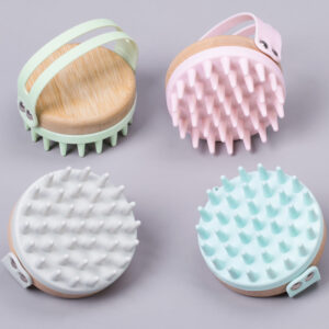 Kisaru Bamboo & Silicone Scalp Brush – Gentle Hair & Scalp Massager